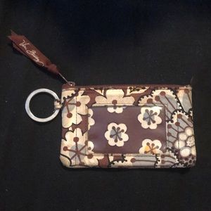 Blue and Brown ID wallet